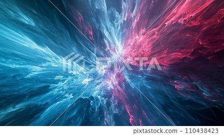 AI-generated content. Futuristic technology innovation 3D background. AI 110438423
