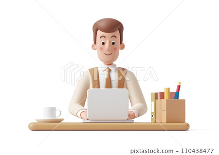 Person facing computer-1 110438477
