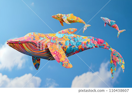 Whale swimming in the sky-1 Whale swimming in the sky-1 110438607