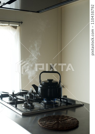 Boiling water in a kettle Boiling water in a kettle 110438792