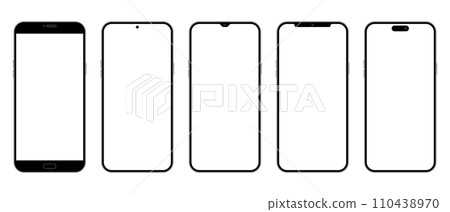 Smartphone illustration set Smartphone illustration set 110438970