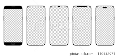 Smartphone illustration set Smartphone illustration set 110438971