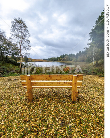 View of the beautiful Lake Namanlagh close to Bonny Glen in County Donegal - Ireland. 110439517