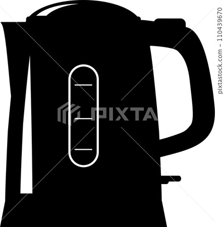 Electric Kettle Icon in flat style. Vector Illustration 110439670