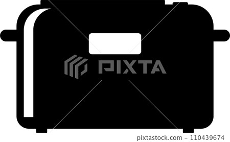 Electric Toaster Icon in flat style. Vector Illustration 110439674