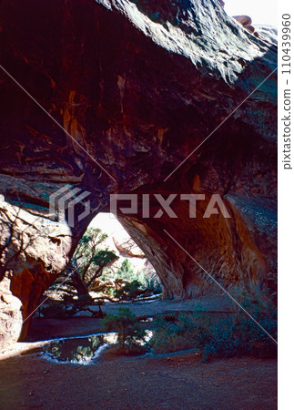Natural landscape of limestone and sandstone rock formations inside a national parks in utah and arizona in north america in summer Natural landscape of limestone and sandstone rock formations inside a national parks in utah and arizona in north america in summer 110439960