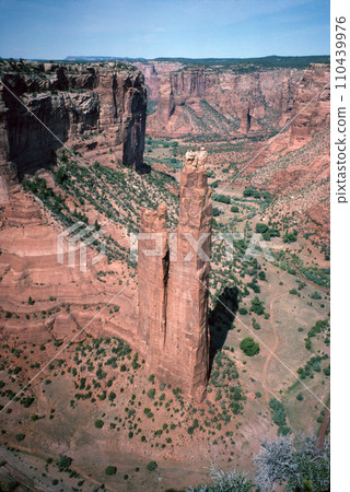 Natural landscape of limestone and sandstone rock formations inside a national parks in utah and arizona in north america in summer Natural landscape of limestone and sandstone rock formations inside a national parks in utah and arizona in north america in summer 110439976