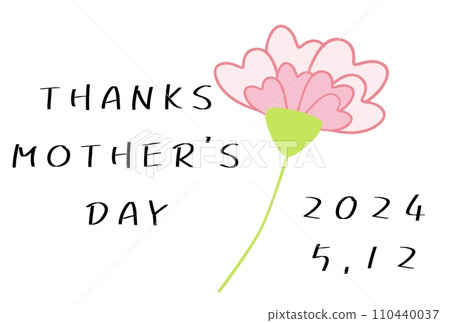 Mother's Day wallpaper with carnation illustrations 110440037