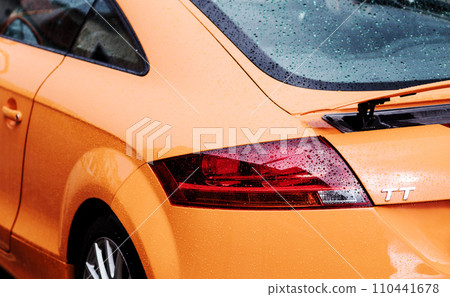 rear lights of an AUDI TT fast car. 110441678