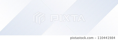 Light blue diagonal gradient lines footer background. Abstract oblique stripes wallpaper. Wide geometric universal header. Vector tech backdrop for flyer, poster, banner, brochure, booklet, footer 110441984