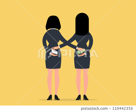 Corruption and bribery concept. 110442358