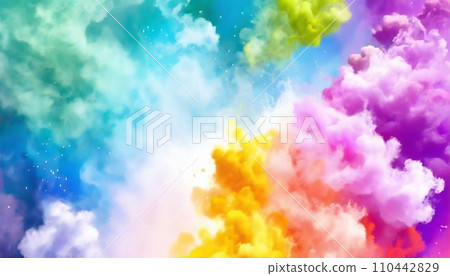 Background illustration with colorful smoke dancing Background illustration with colorful smoke dancing 110442829