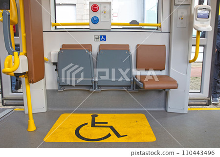 Priority seat for handicapped persons Priority seat for handicapped persons 110443496