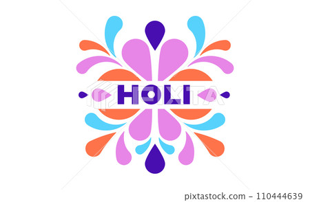 Happy Holi Offers Logo, Banner, Icon, Design, Sticker, Concept, Greetings,  Card, Template, Poster, Unit, Label, Web, Mnemonic With Pichkari And Water  Color Splash. The Indian Festival Of Colors. Royalty Free SVG, Cliparts,