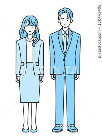 Business people wearing suits (men and women) Business people wearing suits (men and women) 110445408