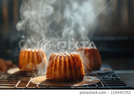 Canele Dessert , French Gourmet Pastry Photography 110445702
