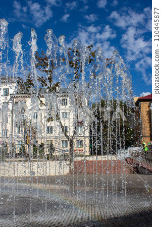 Fountain on a sunny day Fountain on a sunny day 110445877