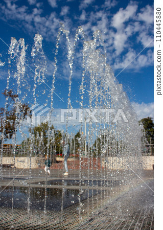 Fountain on a sunny day Fountain on a sunny day 110445880