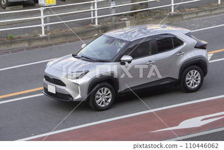 SUV utility vehicle road driving 110446062