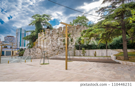 the main square Sheshi Liria in Durres, Albania  110446231