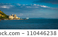 currilave beach shoreline with hotels in Durres, Albania during sunset 110446238