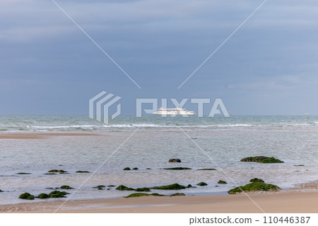Maritime Passage: Vessel on the Horizon 110446387