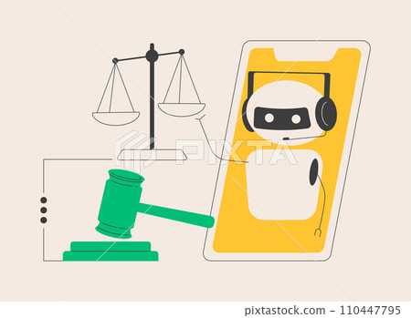 Artificial intelligence regulations abstract concept vector illustration. 110447795