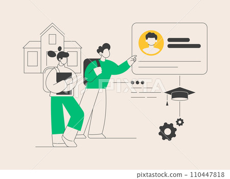 Smartcards for schools abstract concept vector illustration. Smartcards for schools abstract concept vector illustration. 110447818