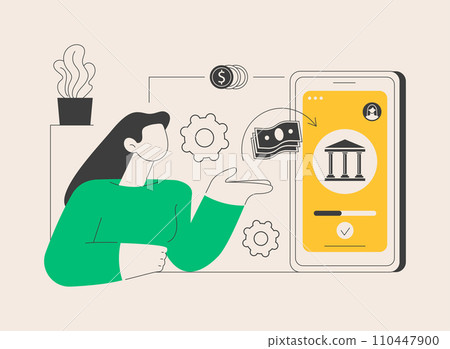 Pay a balance owed abstract concept vector illustration. Pay a balance owed abstract concept vector illustration. 110447900