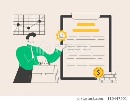 Revenue agency abstract concept vector illustration. 110447901