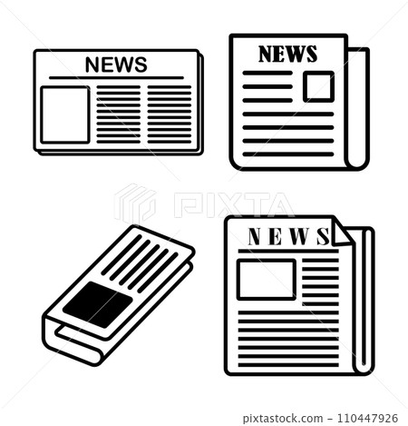 newspaper icon 110447926
