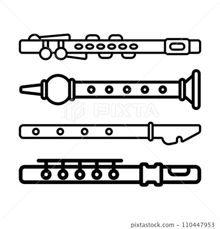 flute icon flute icon 110447953