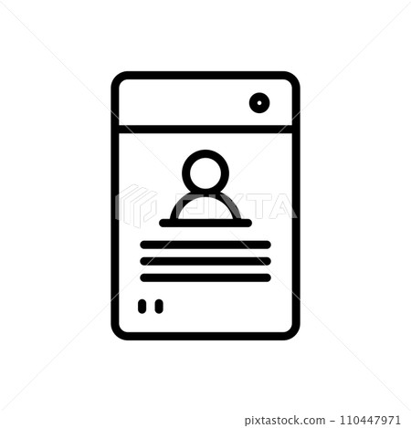 id card icon id card icon 110447971