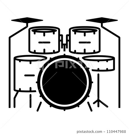 icon drums vector icon drums vector 110447988