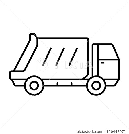 garbage truck icon garbage truck icon 110448071