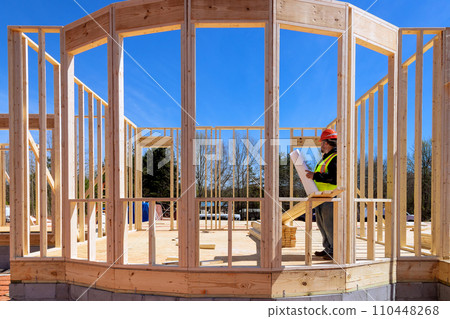 Inspectors used blueprints during construction process to verify that quality work was being performed Inspectors used blueprints during construction process to verify that quality work was being performed 110448268