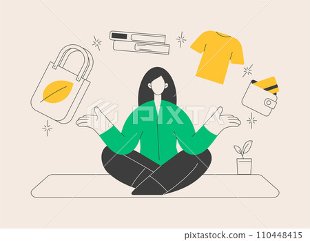 Minimalist lifestyle abstract concept vector illustration. Minimalist lifestyle abstract concept vector illustration. 110448415
