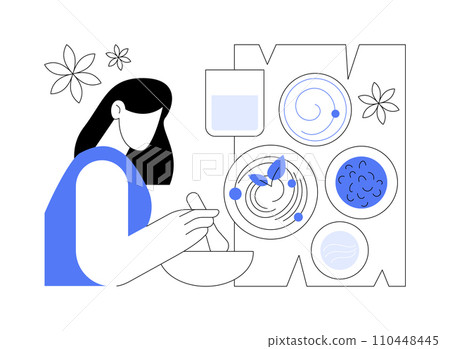 Ayurvedic diet isolated cartoon vector illustrations. 110448445