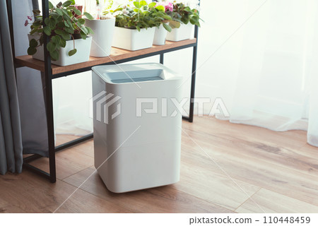 Modern air humidifier in living room 110448459