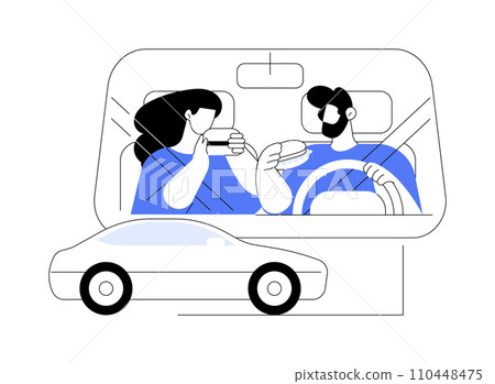 Having lunch isolated cartoon vector illustrations. 110448475