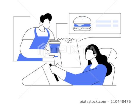 Getting order isolated cartoon vector illustrations. Getting order isolated cartoon vector illustrations. 110448476