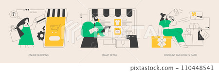 E-commerce platform abstract concept vector illustrations. 110448541