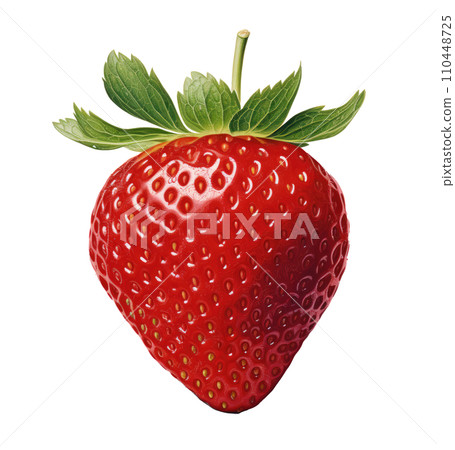 a strawberry isolated 110448725