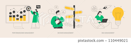 Business efficiency abstract concept vector illustrations. Business efficiency abstract concept vector illustrations. 110449021