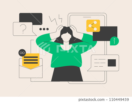 FOMO abstract concept vector illustration. 110449439