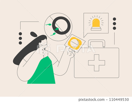 Emergency contraception abstract concept vector illustration. 110449530