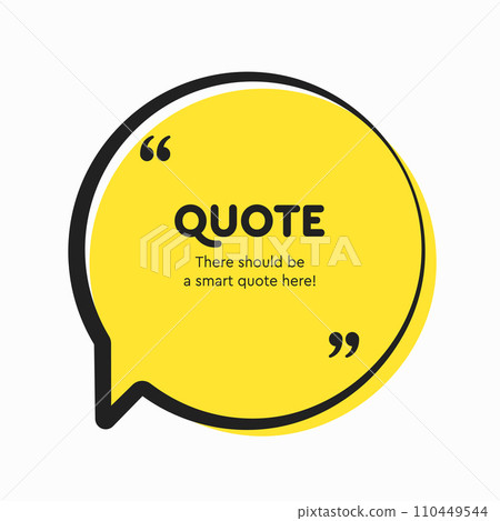 Quote frame blank, text quote boxes, message 110449544