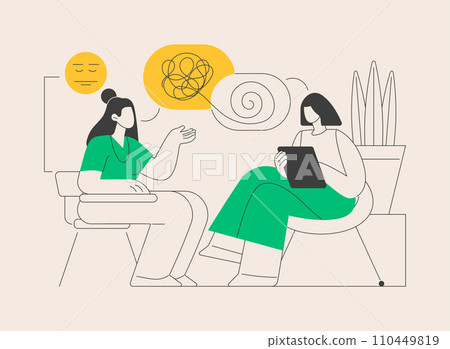 Psychotherapy abstract concept vector illustration. 110449819