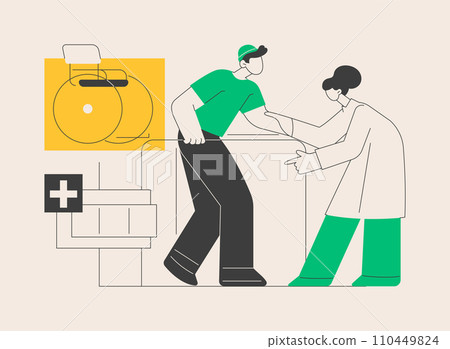 Rehabilitation hospital abstract concept vector illustration. 110449824