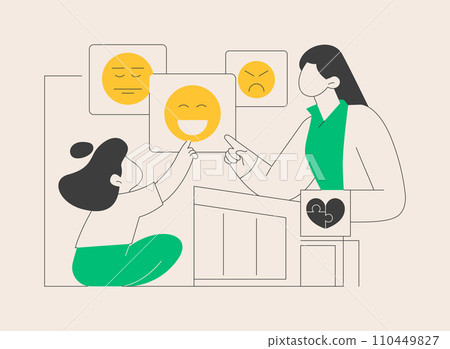 Autism center abstract concept vector illustration. 110449827